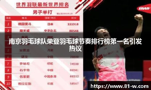 南京羽毛球队荣登羽毛球节奏排行榜第一名引发热议